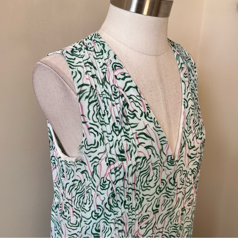 3.1 Philip Lim Flowy Printed Patterned Sleeve Dre… - image 8